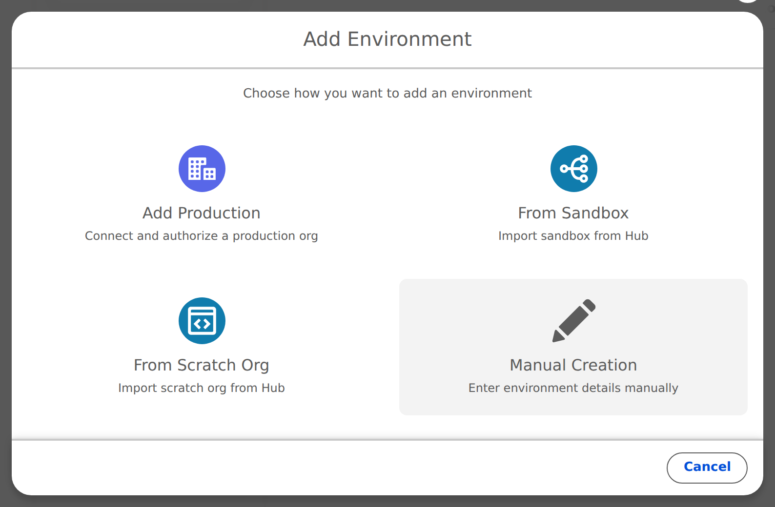 New Environment choices